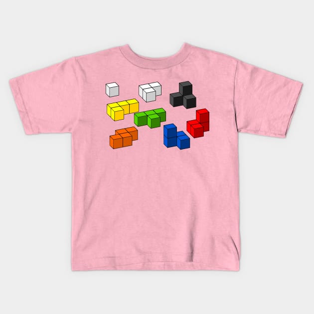 Building Blocks Kids T-Shirt by isstgeschichte